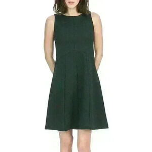 NWT LILLA P Grey Seamed Sleeveless Midi Dress, Size XS, $190